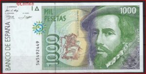 1000 pesetas  P163-a  1996  Pr.