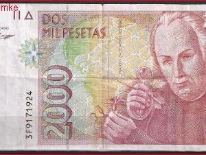 2000 pesetas  P164  1992/96  ZFr