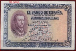 25 peseta  P71-a  1926  Pr-