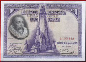 100 pesetas  P_76-a  1928  ZFR+