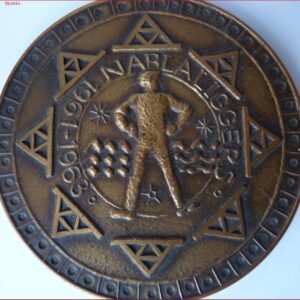 Penning Spuisluizen Haringvliet Deltawerken 1963  RARE