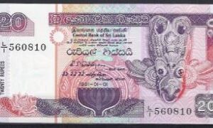 20 rupees  P103-a 1991  UNC