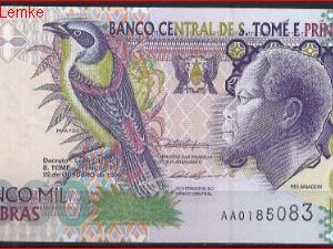 5.000 Dobras 1996  P 65-a  UNC