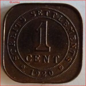 1 Cent 1920  KM 32  UNC-