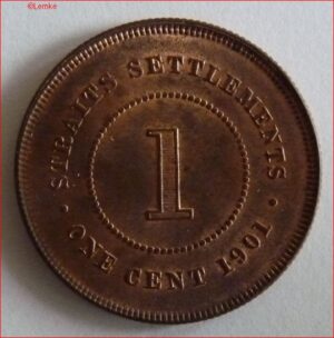 1 Cent 1901  KM 16  UNC