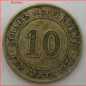 10 Cents 1926 KM 29b ZFR