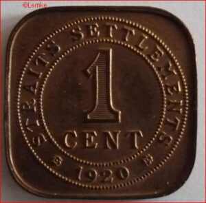 1 Cent 1920  KM 32  UNC