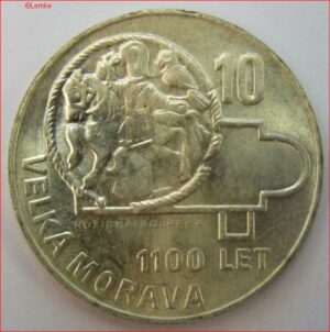 10 Korun 1966  KM 61  UNC  Zilver