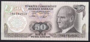 50 Lira  P188-a2 1976  UNC