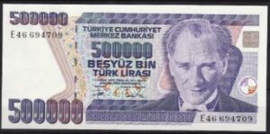 500.000 lira P208 1993 UNC