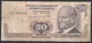 50 lira  P188-1  1970  Fr-