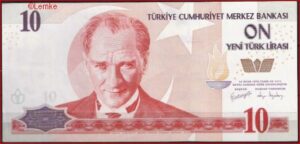 10 new lira  P218  2005  aUNC