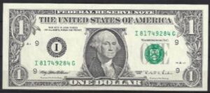 1 dollar 1995  P 496-a  UNC