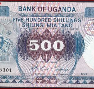 500 Shillings 1986  P 25  UNC