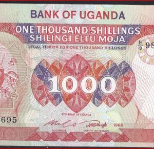 1000 Shillings 1986  P 26  UNC