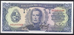 50 pesos 1967 P 46-a UNC
