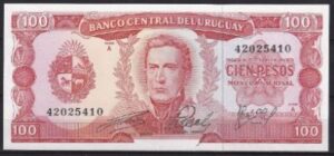 100 pesos 1967 P 47-a UNC