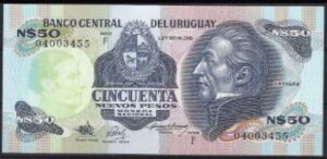 50 nuevos pesos 1988 P 61A serie F UNC