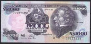 1.000 nuevos pesos 1992 P 64A-b serie D UNC