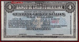 4 Centesimos okt. 1887 P S 161 UNC