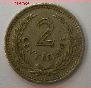 2 Centesimos 1953  KM 33  PR/XF