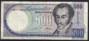 500 Bolivares 31-5-1990 P 67-d FR