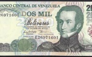 2.000 bolivares 6-8-1998  P 77-c  UNC