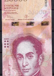 20.000 Bolivares 2016 P 99-a UNC
