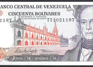 50 Bolivares 5-6-1995  P 65-e  UNC