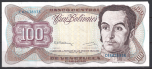 100 Bolivares 12-5-1992  P 66-e  ZFR