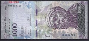 1.000 Bolivares 2016  P 95-a  UNC