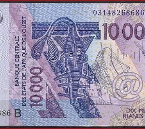 10.000 Francs 2003  Benin  P 218B-a  UNC