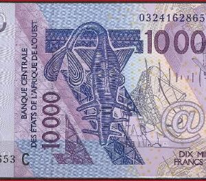 10.000 Francs 2003 Burkino Faso  P 318C-a  UNC