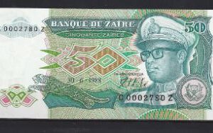 50 Zaires 1988  P 32-a  UNC