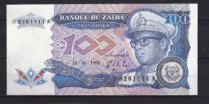 100 Zaires 1988  P  33-a  UNC