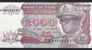 2000 Zaires 1991  P 36-a  UNC