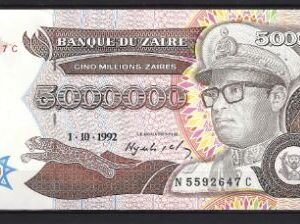 5.000.000 Zaires 1992  P 46-a  UNC
