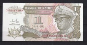 1 Nouveau Mikuta 1993 P 47-a UNC