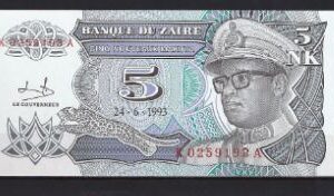 5 Nouveaux Makuta 1993  P 48-a  UNC