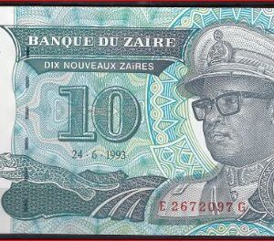 10 Nouveaux Zaires 24-6-1993  P 54-a  UNC