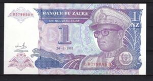 1 Nouveau Zaire 1993 P 52-a UNC