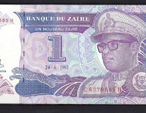 1 Nouveau Zaire 1993  P 52-a  UNC