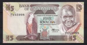 5 Kwacha 1988  P 25-d  UNC