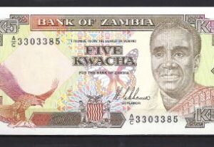 5 Kwacha 1989  P 30-a  UNC