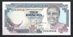 10 Kwacha 1991 P 31-b UNC