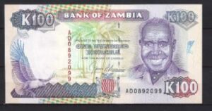 100 Kwacha 1991 P 34-a UNC