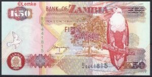 50 Kwacha 2001  P 37-b  UNC