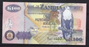 100 Kwacha 1992 P 38-b UNC