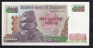 500 Dollars 2001  P 11  UNC