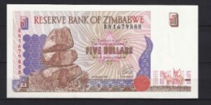 5 Dollars 1997  P 5-a  UNC